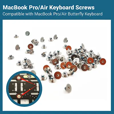 100pc Keyboard Screw Set Butterfly MacBook Air Pro A1706 A1707 A1989 A1990 A1932 • £7.99