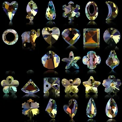 AB Color Crystal Beads - Multi Shapes Charms Glass Loose Bead DIY Jewelry Making • $11.36