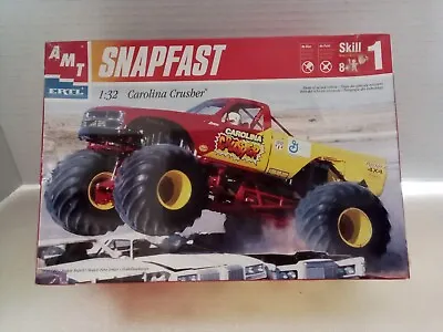 Amt/ertl Snapfast Carolina Crusher Monster Truck 1/32 Scale Factory Sealed • $34.99