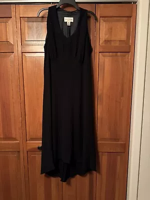 EUC Women’s Evan Picone Black Evening Gown 18W • $27.50