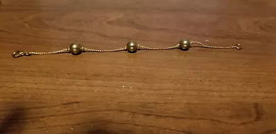 Vintage Copper Tone Bead Chain Bracelet 6 1/2  Long--Nice And Simple! • $7