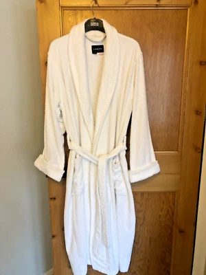 £9.95 • Buy Lands' End Women's White Towelling Robe / Dressing Gown -  Size M