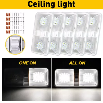 5pc Leisure 48 LEDs RV Interior LED Ceiling Light Boat Camper Trailer Dome 600LM • $49.99