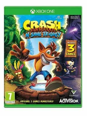 Crash Bandicoot N. Sane Trilogy (Xbox One) PEGI 7+ Platform Fast And FREE P & P • £10.98