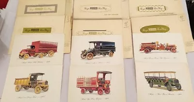 Vtg Mack Truck Color Litho By Howard Norstrand Jr Set Of 6 W Sleeves 60th Anniv • $59.50