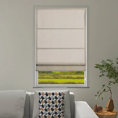 Changshade Custom Size Corded Room Darkening Roman Shade Roller Blinds Window • $75.99