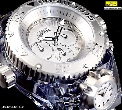 NEW Invicta Men's 52mm Bolt ZEUS MAGNUM SHUTTER Chronograph SILVER DIAL Watch • $134.99