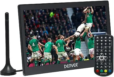 Portable TV Freeview HDMI 10 Inch Mains 12v & Built In Battery  Denver LED-1032 • £99.95