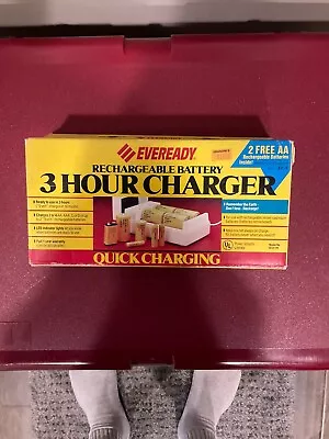 Eveready RECHARGEABLE BATTERY 3 HOUR CHARGER VINTAGE 1992 Must Have! ￼ • $29.97