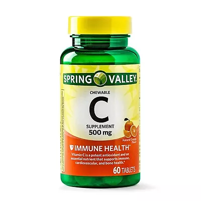 Spring Valley Vitamin C 500 Mg Chewable - 60 Tablets • $12.50