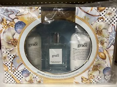 Philosophy Pure Grace Set Of 3  2 Lotion 8 Fl Oz And  Fragrance 2 Fl Oz • $54.99