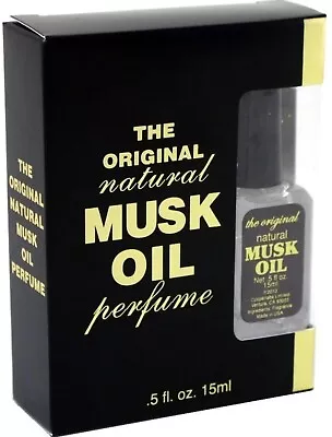 Musk Oil Perfume - The Original Natural Fragrance - 0.5 Ounce - Light And Clean • $20.99