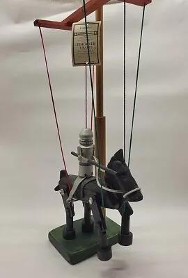 Handmade String Marionette Knight On Horse FISH AND RIVER CRAFTS Lancelot • $25