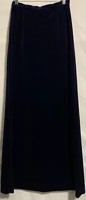 Debenhams Velvet Vintage A-line Maxi Skirt Size Vintage Size 14 Fits Size 8/10 • £9.99