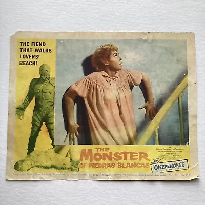 The Monster Of Piedras Blancas 1959 Original Lobby Card Sci-Fi Horror Scarce • $59.99