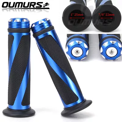 Pair 7/8  1  Motorcycle Handlebar Grips Hand Grip Rubber For Off Road Dirt Bike • $9.35