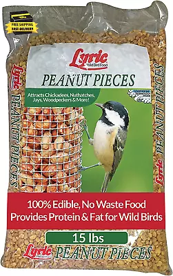 Peanut Pieces Wild Bird Seed - No Waste Bird Food - Attracts Titmice Woodpecker • $52.23