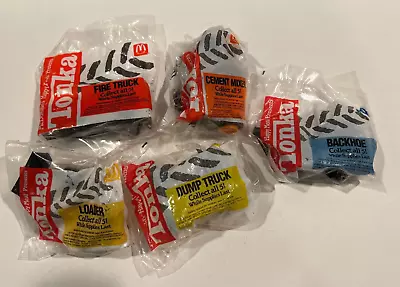 1992 Tonka McDonalds Happy Meal Toy COMPLETE SET OF 5 NEW SEALED FIRE TRUCK DUMP • $15.99