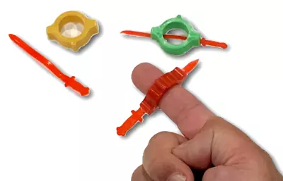 3 SET SWORD THROUGH FINGER Ring Kid Close Up Toy Magic Trick Joke Knife Gag   • $8.49