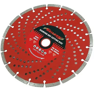 Diamond Dry Cutting Disc Angle Grinder Blade Stone Brick Concrete - 9  230mm • £9.95