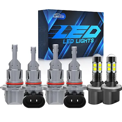 For Chevy Trailblazer 2002-2009 6x 6000K LED Headlights + Fog Bulbs Combo Kit • $79.99