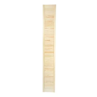 Louvre Door Wood Door Open Natural Pine 21mm Wardrobe Kitchen H:1700mm (66.93 ) • £59.99