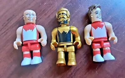 3 X SYDNEY SWANS  AFL Mini Micro Figures GOLD GOODES 37 PARKER 26 &  McVEIGH 3 • $12