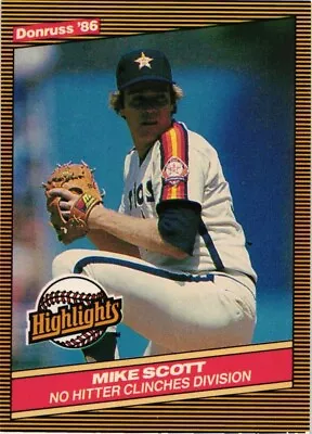 1986 Donruss Highlights #46 Mike Scott Houston Astros • $1.65