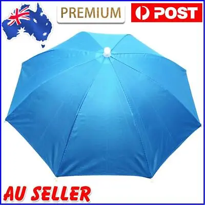 $10.30 • Buy Fishing Umbrella Hat Foldable Outdoor Sun Shade Waterproof Cap (Skyblue) AU