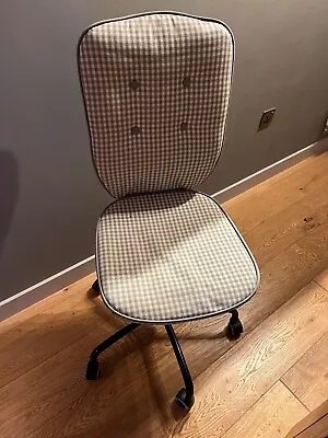 IKEA Office Swivel Chair Adjustable Height - Grey Checkered • £30