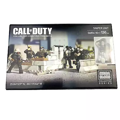 Mega Bloks Call Of Duty Sniper Unit 06854 Collector Construction Set NEW SEALED • $49.95