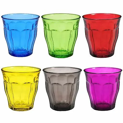 £22.99 • Buy Duralex Picardie Multi Coloured Juice Water Tumblers Glasses Set 250ml X 6