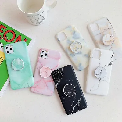 Marble Matte Phone Case With Stand Holder For IPhone 13 12 11 Pro Max XS XR 7/8 • $14.09