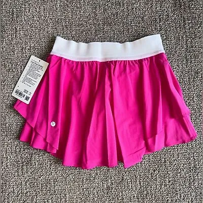 NWT Lululemon Court Rival High-Rise Skirt NWT Sonic Pink Womens Size 4 Reg • $150