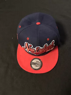 New England Patriots Baseball Cap – Snap Back Blue And Red Premium Flat! EUC • $4.94