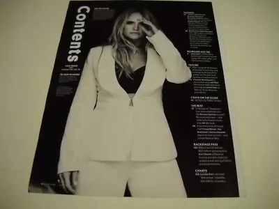 MIRANDA LAMBERT Original 2017 BB Contents Page As A Promo Poster Ad • $9.95