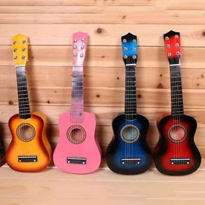 £4.42 • Buy 21  Kids Acoustic Guitar Wooden Beginners 6 String Practice Children Toys Gifts