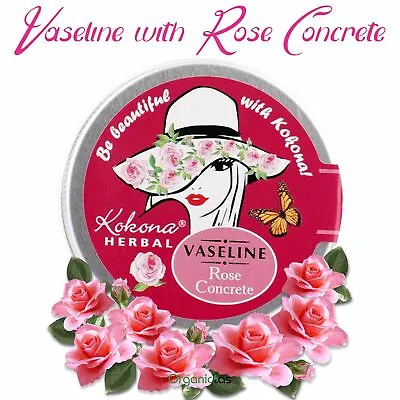 Natural ROSE VASELINE Lip Balm 50g / Best Quality / Sensitive Nourish Soothing • £9.59