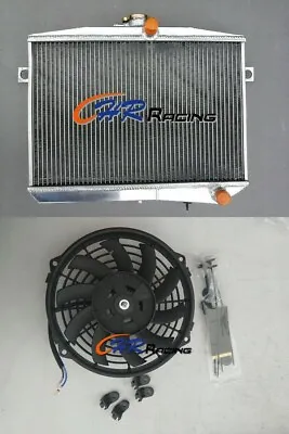 Aluminum Radiator+FAN For Volvo Amazon Combi P1800 S/E/ES B18 B20 GT 1959-1973 • $195