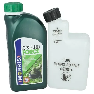 £9.99 • Buy 1 Litre Of 2 Stroke Oil & Fuel Petrol Mixing Bottle Suitable For STIHL Chainsaw