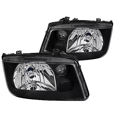 Black Fits 1999-2005 Vw Jetta Bora Mk4 Headlights Lamps Left+Right 99-05 • $85.99