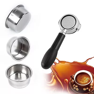 Coffee Machine  Parts Stainless Steel 51mm Non Pressure Double Cup Weight Filter • £7.57