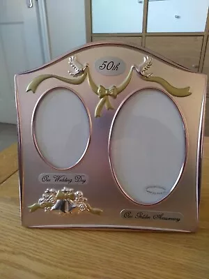 Widdop Bingham & Co 50th Wedding Anniversary Lacquered Coated Photo Frame • £8.99