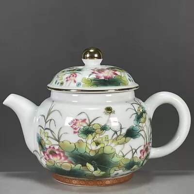 Chinese Antique Porcelain Qing Dynasty Qianlong Reign Famille Rose Teapot /02 • $2.58