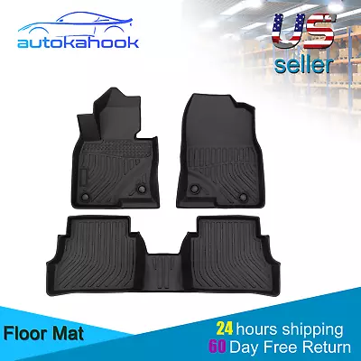 Car Floor Mats For 17-23 Mazda CX-5 All-Weather TPE Rubber Floor Mats Black • $56.86