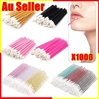 $59.95 • Buy 10/100/1000pcs Lip Gloss Brush Disposable Wands Lipstick Applicator Brushes AU