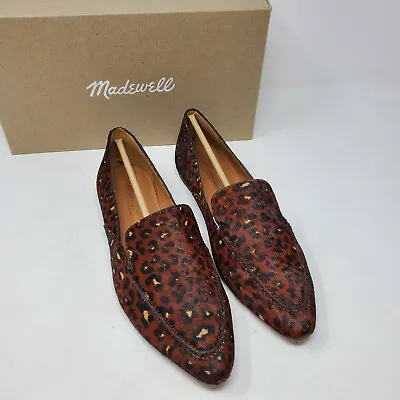 Madewell Frances Skimmer Mini Leopard Calf Hair Womens 9 Flats Loafers Cheetah  • $64.50