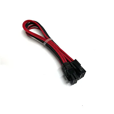 £3.95 • Buy PCI-E Extension Sleeved Cable Red Black ATX PSU GPU 8 Pin To 6+2 Pin 18AWG RED