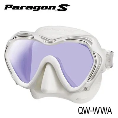 Tusa Paragon S Mask - White Skirt/White Frame - Dive Masks (M-1007SQW-WWA) • $186.99