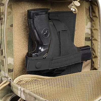Tactical Concealed Hook&Loop Gun Holster Mounts For Backpack Vehicle Beside Bed • $14.99